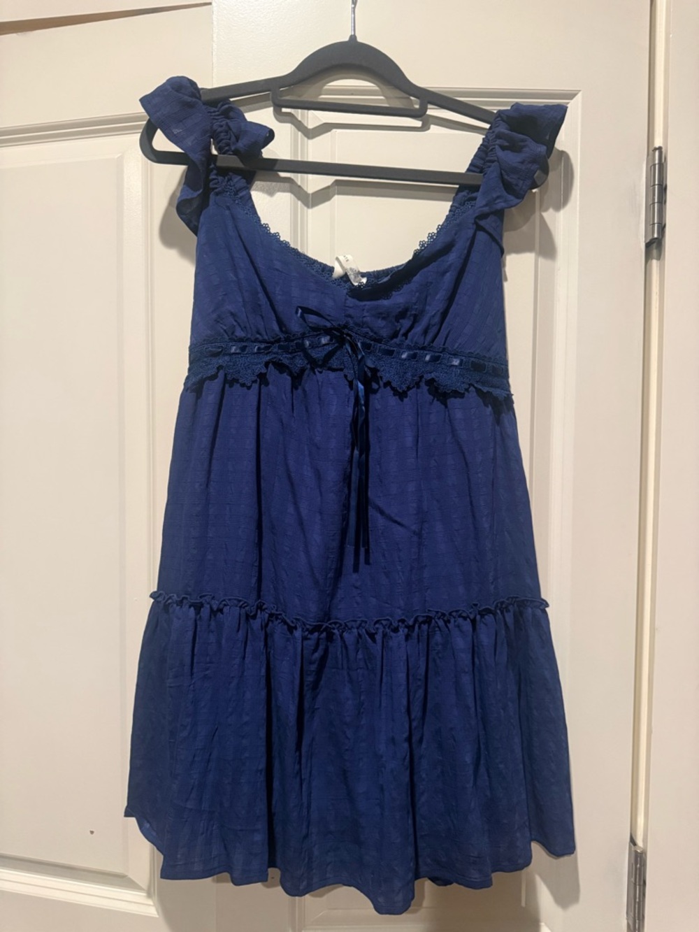 Altar'd State Royal Blue Ruffled Sundress